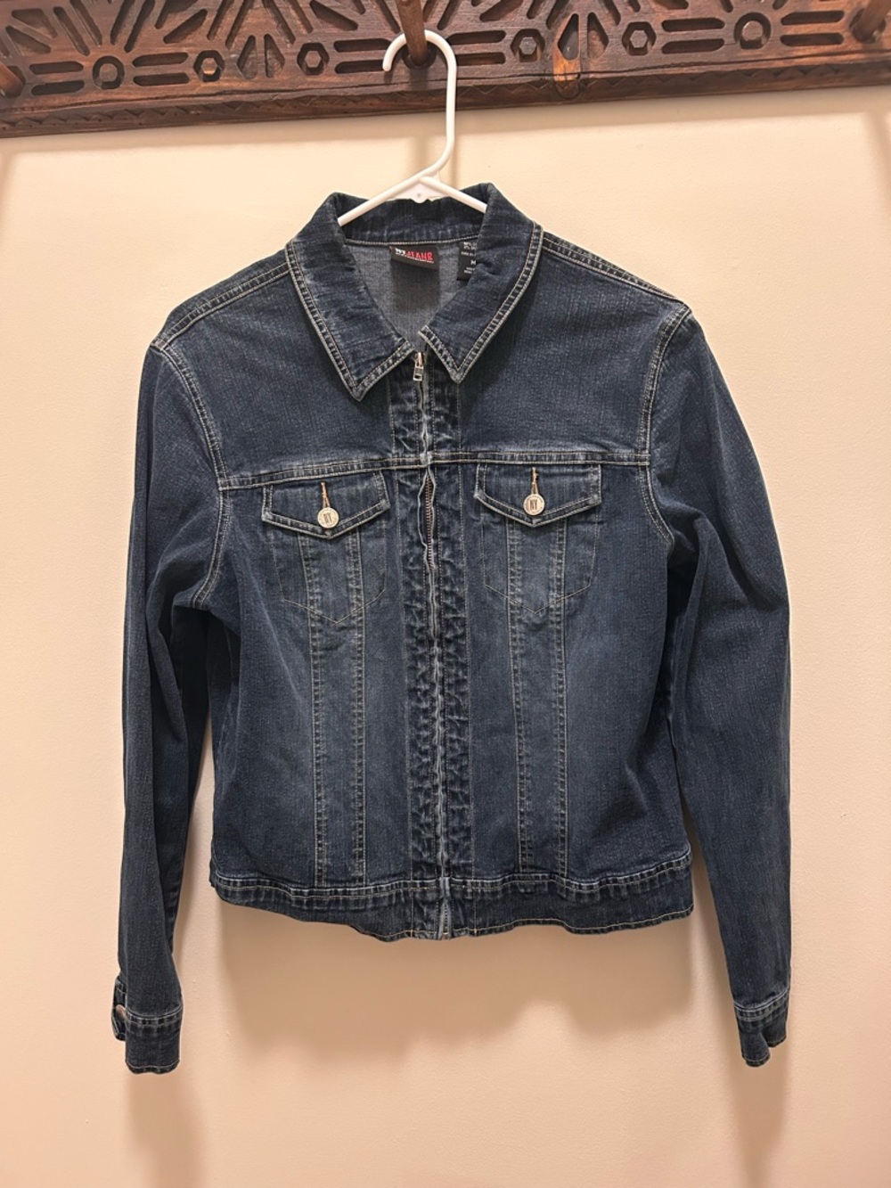 New York & Co Dark Blue Denim Jacket